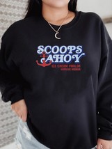 Scoops Ahoy Ice Cream Parlor Women Sweatshirt Crewneck Pullover Strange Things S - £60.41 GBP