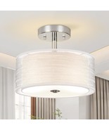 Ceiling Light, 3-Light Ceiling Light Fixture, Semi Flush Mount Ceiling (... - $19.79