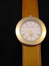 Wrist Watch Bord a&#39; Bord French Uni-Sex Solid Bronze, Genuine Leather B7 - $129.95