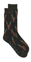 George Men&#39;s Thermal Socks with Deer Heads Brushed Acrylic 1 Pair New - £9.12 GBP