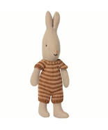 Micro Rabbit Doll in Knitted Sweater Romper –Soft Linen doll –Mini Rabbi... - $65.00