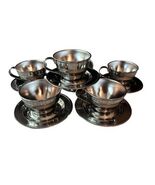 Expresso Cups And Saucers, Nanni P. B. Italy Inox 18/10 Stainless Steel X 6 - €131,51 EUR Expresso Cups And Saucers, Nanni P. B. Italy Inox 18/10 Stainless Steel X 6 - €131,51 EUR