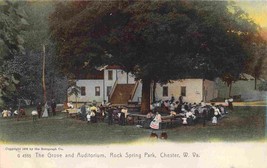 The Grove &amp; Auditorium Rock Spring Park Chester West Virginia 1905c postcard - £6.29 GBP