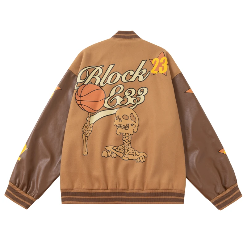  Hip Hop Baseball Jackets Funny  Print Varsity Bomber Windbreaker Jacket... - $448.96