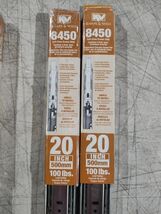 Drawer Slide 20&quot;  Rail 100 lb Side Mount Steel K&amp;V 8450FMRP (2-Pack) - $40.09