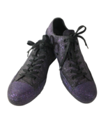 Purple Glitter Converse Chuck Taylor Ox Mens Size 9 Shoes Womens Size 11 - £27.78 GBP