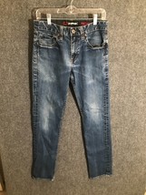 Tony Hawk Skinny Jeans Men&#39;s Size 30x32 Blue Denim Low Rise 5 Pocket Design - £8.97 GBP
