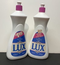 Lever LUX Dishwashing Liquid Dish Detergent Soap 2- 22 Oz bottles Vtg  1... - £46.86 GBP
