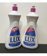 Lever LUX Dishwashing Liquid Dish Detergent Soap 2- 22 Oz bottles Vtg  1... - £46.66 GBP