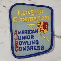 Vintage AJBC American Junior Bowling Congress League Champion Patch Wove... - $9.89