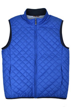 Brooks Brothers Mens  Blue Diamond Quilted Vest Jacket Coat Sz Medium M ... - $81.17