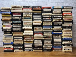 Huge Lot of 153 Vintage Rock, Folk, Soul, Country - 8 Track Tapes - Untested - £276.97 GBP