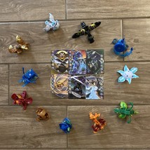 Bakugan Figure Toy Lot of 11 and 6 Metal Cards - £43.28 GBP