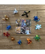 Bakugan Figure Toy Lot of 11 and 6 Metal Cards - £43.28 GBP