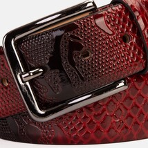 The Milano Red Leather Belt Limited Edition image 3