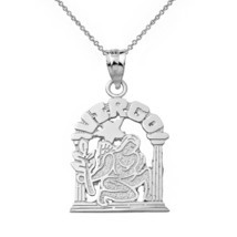 Sterling Silver Zodiac Astrological Virgo Maiden Wheat Shaft Pendant Necklace - £25.62 GBP+