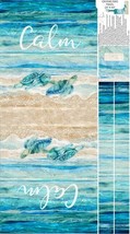 24&quot; X 44&quot; Panel Sea Turtles Canvas Bag Ocean Beach Cotton Fabric D762.76 - £9.56 GBP