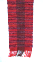 Victoire Mathieu PARIS France Scarf Wool Mohair Acrylic Textured Weave Fringe - £7.46 GBP