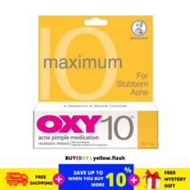 OXY 10 Traitement de l&#39;acné et des boutons Force maximale 25g X 10 tubes... - $98.16