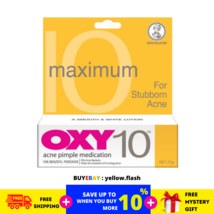 OXY 10 Traitement de l&#39;acné et des boutons Force maximale 25g X 10 tubes... - £75.71 GBP