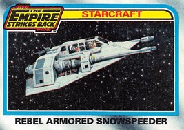1980 Topps Star Wars Starcraft #139 Rebel Armored Snowspeeder Hoth A - £0.70 GBP