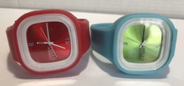 2 Hello Somebody Light Blue And A Red One.Sq Shaped Face Modern Stylish Untested - £12.99 GBP