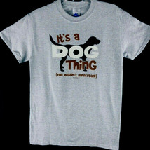 Dog Thing T-shirt S M L Xl 2XL Cotton Gray Nwt - £16.14 GBP