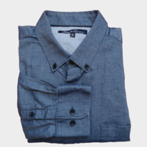 Kenneth Cole Mens Shirt Size Large Gray Button Down Long Sleeve New York - $15.87 CAD