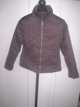 NEYELLE LADIES LIGHTWEIGHT BROWN QUILTED PUFFY JACKET-S-GENTLY USED-CUTE... - £8.30 GBP