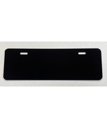 Blank 12x4 Gloss Black Half Size License Plate Aluminum Metal Car Truck Tag - $14.25
