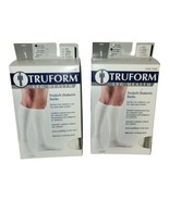 Lot 2 TRUFORM TruSoft Diabetic Crew Length Knee High Socks Mild Compression - $13.42