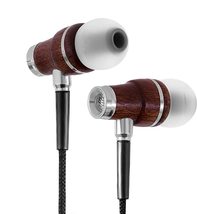 Organic Artist XRG 5.0 Earbuds Headphones with Mic &amp; Volume Control (Dark Wood) - £11.81 GBP