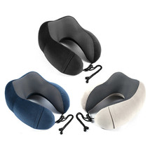 Premium Memory Foam U Shaped Neck Support Head Rest Cushion Travel Pillo... - £11.95 GBP