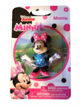 Disney Junior Minnie Mouse Micro Collection Figure - New - Blue w/ Pink Minnie - £7.09 GBP