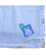 Bundles Sterncraft Baby Blanket Bunny White Fleece USA Pastel sz 50x38 V... - $15.14