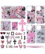 Junk Case Charms Kit Junk Phone Case with Big Charms Nail Bow Pearl Flat... - $38.38 CAD