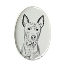 Thai Ridgeback - Gravestone oval ceramic tile with an image of a dog. - £7.98 GBP