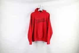 Vtg 70s Streetwear Womens XL Faded Spell Out Camp Allen Hoodie Sweatshirt USA - £64.91 GBP