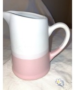 Coffee Creamer Pink and White Ombre color   Pitcher with handle new - $350.84 MXN