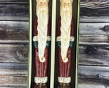 Russ Berrie Santa Claus Christmas Taper Candles - One Pair - 10&quot; - New -... - £15.23 GBP