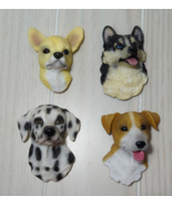 Dog head refrigerator magnets dalmatian husky Jack Russel Terrier Chihua... - $19.79