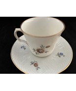 Antique lady&#39;s cup and saucer ROYAL COPENHAGEN, marked button - £30.50 GBP