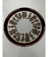 Royal Crown Roman Festival 22K Gold Trim Cake Stand/ Serving Plate Lovel... - $44.55