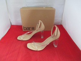 BAR III Blakke Dress Sandals $79 - US Size 7 1/2 - Clear / Nude - #804 - £14.00 GBP