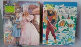 Lot of 2 Vintage jigsaw puzzles. 1991 Barbie winter lodge. 1988 Wizard Of Oz. - £5.97 GBP