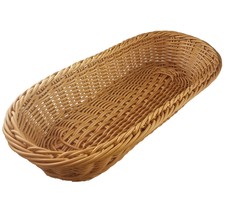 KOVOT Poly-Wicker Bread Basket - 14.5&quot; Woven Polypropylene (1) - £11.78 GBP