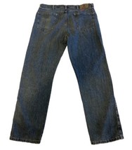 Wrangler Mens Relaxed Straight Denim Jeans High Rise Blue Size 38X32 - £7.83 GBP