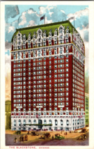 Vtg Postcard The Blackstone Hotel, Chicago, Street View, Unposted - £5.31 GBP