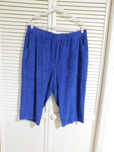 Denim &amp; Co. Essentials Knit Terry Pull-on Capri Pants 1X - £23.52 GBP