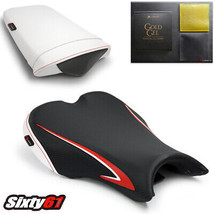 Triumph Daytona 675 Seat Covers with Gel 2006-2012 Luimoto Black Red White Sport - £236.61 GBP